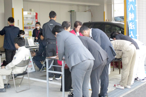 沢山の方々が献血にいらっしゃいました。