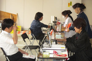 血圧測定及び問診