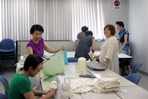 小物や袋を作成しました。