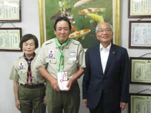 社会貢献活動　ボーイスカウト寄付